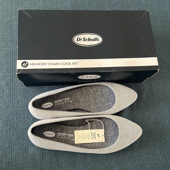 Dr. Scholl’s Memory Foam Cool Fit Navy Checkered Flat, 8.5M - Picture 3 of 4